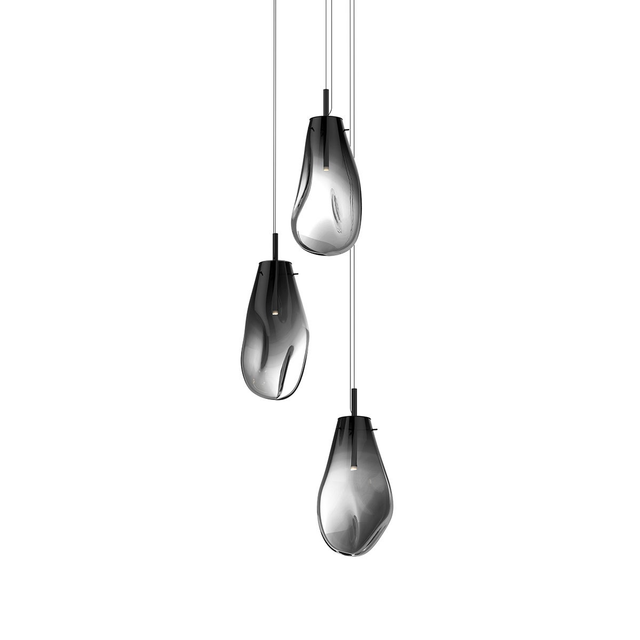 Sonneman Liquid SATIN BLACK 22.5W x 22H Pendant