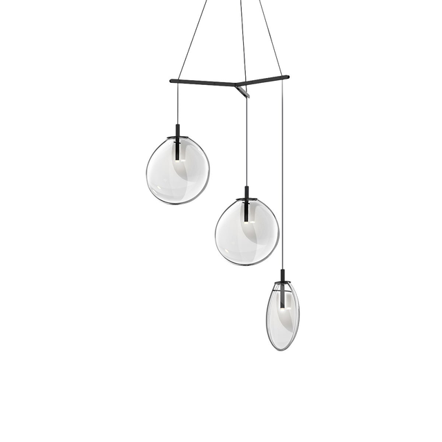 Sonneman Cantina SATIN BLACK 33W x 14.75H Pendant