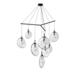 Sonneman Cantina SATIN BLACK 57W x 19.25H Pendant