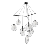 Sonneman Cantina SATIN BLACK 57W x 19.25H Pendant