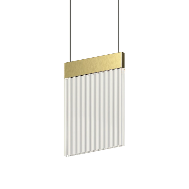 Sonneman V Panels BRASS 8.75W x 0.5L x 11.75H Pendant
