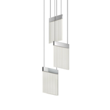 Sonneman V Panels POLISHED CHROME 8.75W x 8.75L x 23.5H Pendant