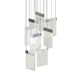Sonneman V Panels POLISHED CHROME 16.25W x 16.25L x 23.5H Pendant
