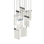 Sonneman V Panels POLISHED CHROME 16.25W x 16.25L x 23.5H Pendant