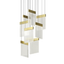 Sonneman V Panels BRASS 16.25W x 16.25L x 23.5H Pendant