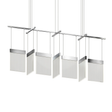 Sonneman V Panels POLISHED CHROME 56W x 11.25L x 11.75H Pendant