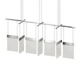Sonneman V Panels POLISHED CHROME 56W x 11.25L x 11.75H Pendant