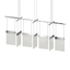 Sonneman V Panels POLISHED CHROME 56W x 11.25L x 11.75H Pendant