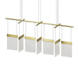 Sonneman V Panels BRASS 56W x 11.25L x 11.75H Pendant