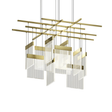 Sonneman V Panels BRASS 46.75W x 41.25L x 11.75H Pendant