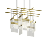 Sonneman V Panels BRASS 46.75W x 41.25L x 11.75H Pendant