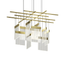 Sonneman V Panels BRASS 46.75W x 41.25L x 11.75H Pendant