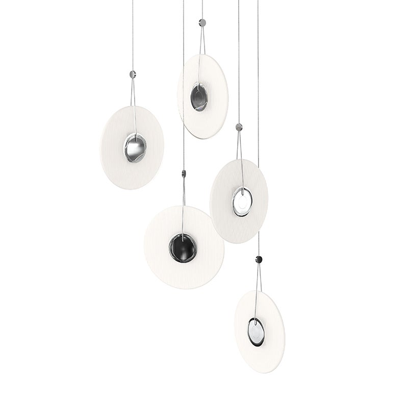 Sonneman Meclisse POLISHED CHROME 21.5W x 9H Pendant