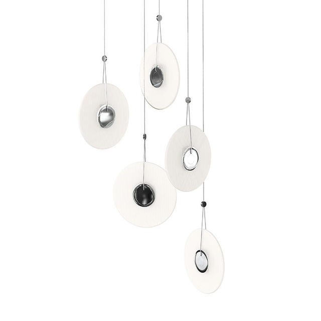 Sonneman Meclisse POLISHED CHROME 21.5W x 9H Pendant