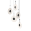 Sonneman Meclisse SATIN BLACK 21.5W x 9H Pendant