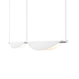Sonneman Tela Satin White 78.75W x 3.75L x 3.5H Pendant