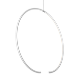 Sonneman Torc Satin White 24.5W x 4.5L x 24.25H Pendant