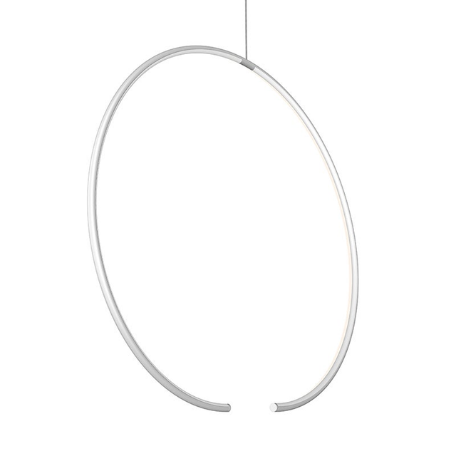 Sonneman Torc Satin White 24.5W x 4.5L x 24.25H Pendant