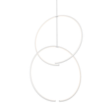 Sonneman Torc Satin White 24.75W x 40H Pendant