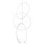 Sonneman Torc Satin White 24.75W x 56H Pendant