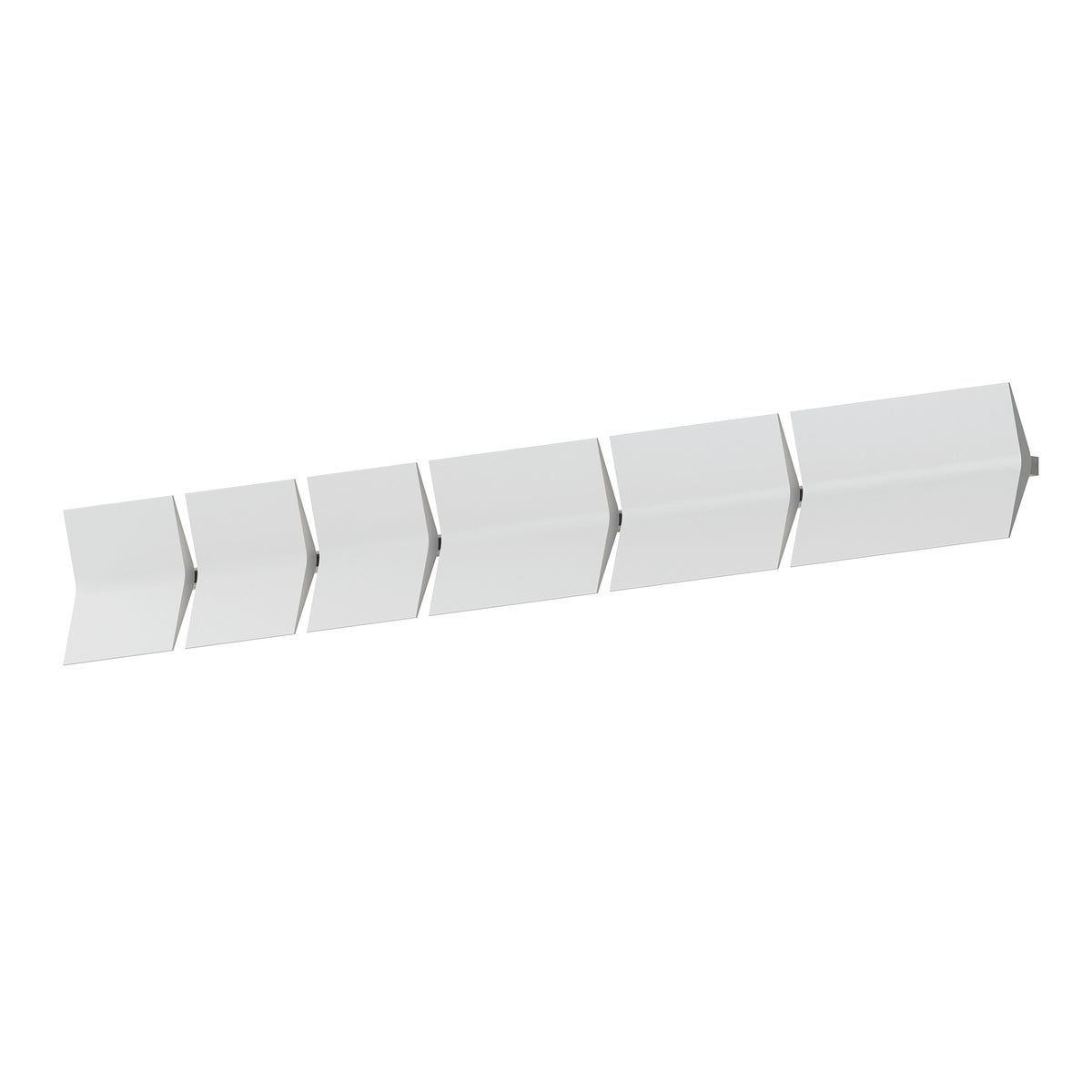 Sonneman Turo Satin White 55.25W x 6.5H Wall Sconce