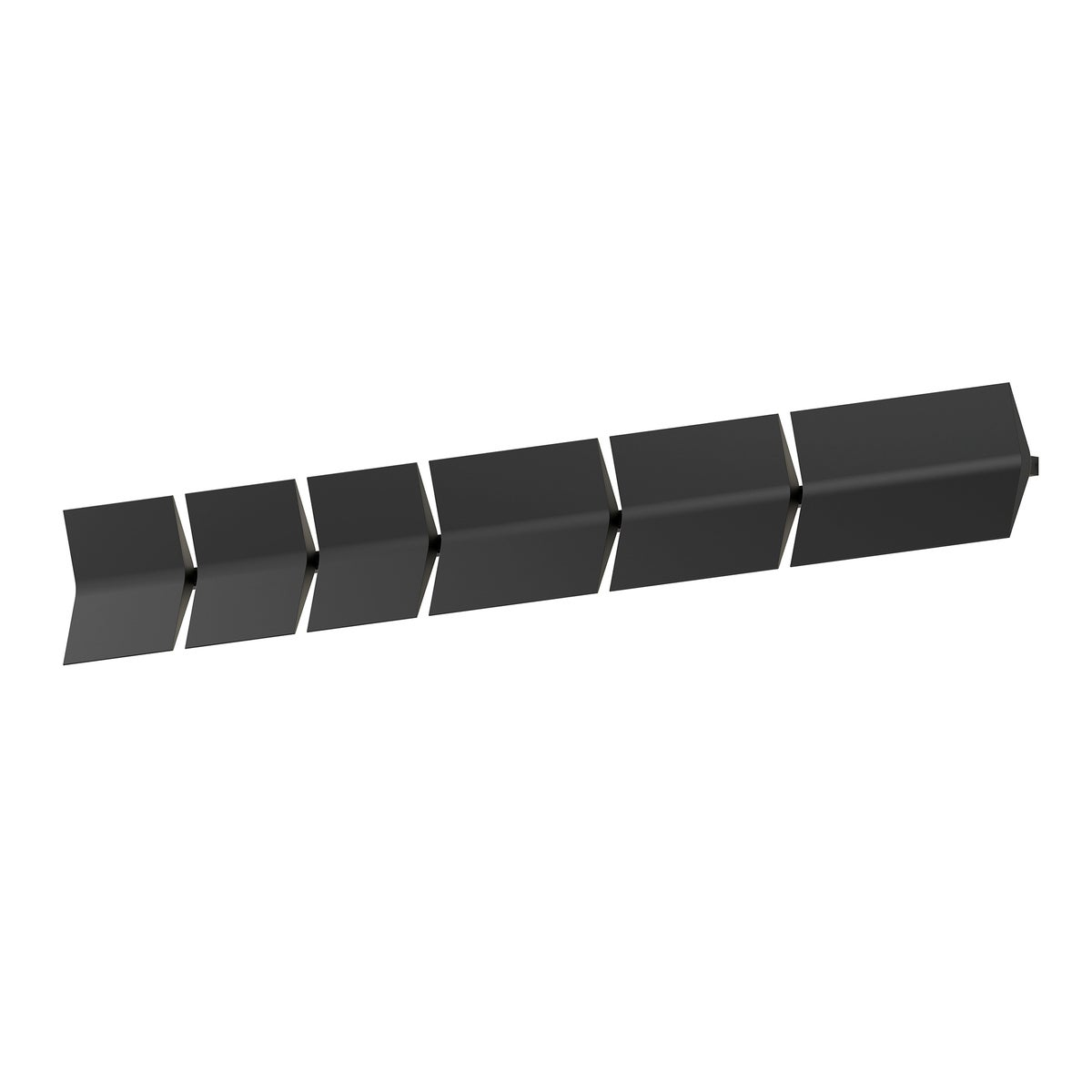 Sonneman Turo SATIN BLACK 55.25W x 6.5H Wall Sconce