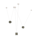 Sonneman YO Natural Anodized w/ Smoke Shade 79W x 6.25H Pendant