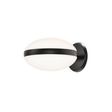 Sonneman Pillows SATIN BLACK 9W x 5.5H Wall Sconce
