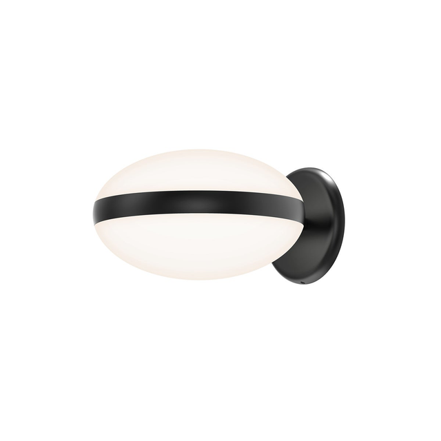 Sonneman Pillows SATIN BLACK 9W x 5.5H Wall Sconce