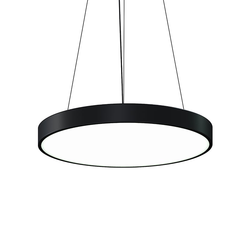 Sonneman Pi SATIN BLACK 23.75W x 2.25H Pendant