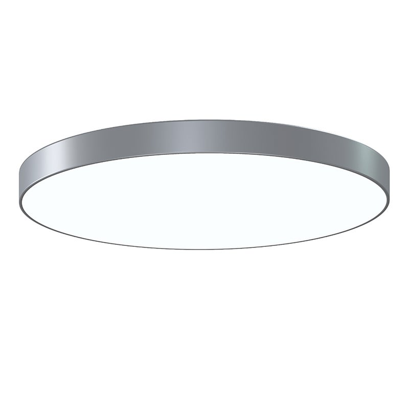 Sonneman Pi Bright Satin Aluminum 29.5W x 4H Semi-Flush Mount