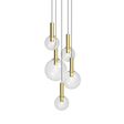 Sonneman Bubbles SATIN BRASS 26W x 22H Pendant