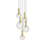 Sonneman Bubbles SATIN BRASS 26W x 22H Pendant