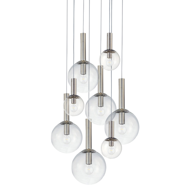 Sonneman Bubbles POLISHED NICKEL 29W x 22H Pendant