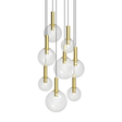 Sonneman Bubbles SATIN BRASS 29W x 22H Pendant