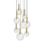 Sonneman Bubbles SATIN BRASS 29W x 22H Pendant