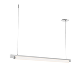 Sonneman Keel Bright Satin Aluminum 44W x 1.5L x 2H Pendant