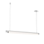 Sonneman Keel Bright Satin Aluminum 44W x 1.5L x 2H Pendant