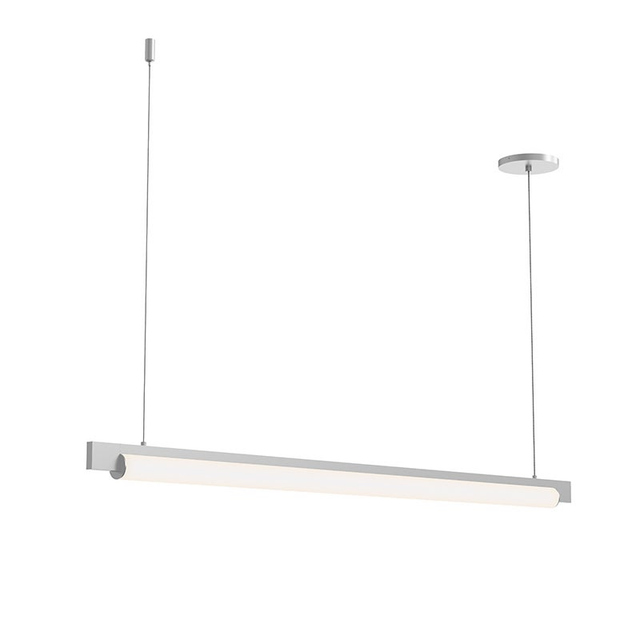 Sonneman Keel Bright Satin Aluminum 44W x 1.5L x 2H Pendant