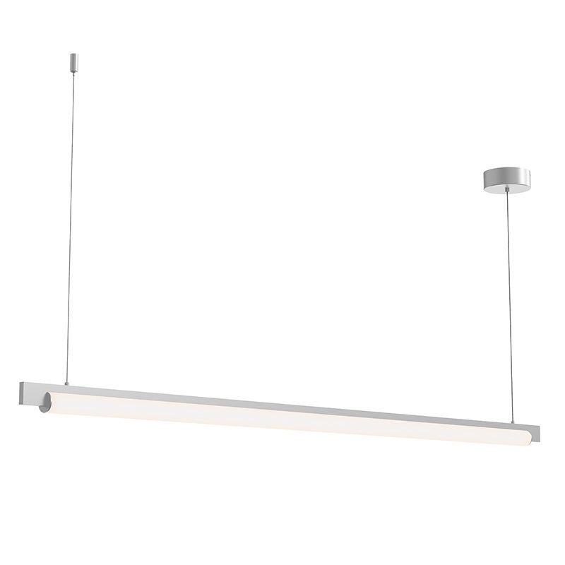Sonneman Keel Bright Satin Aluminum 60W x 1.5L x 2H Pendant
