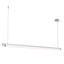 Sonneman Keel Bright Satin Aluminum 60W x 1.5L x 2H Pendant