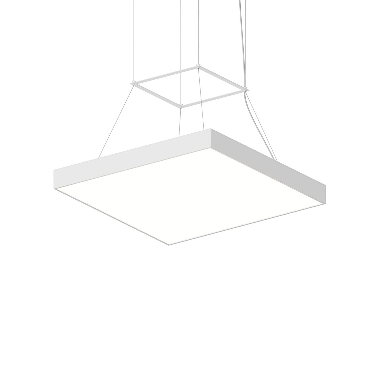 Sonneman Pi Satin White 24W x 24L x 2.5H Pendant