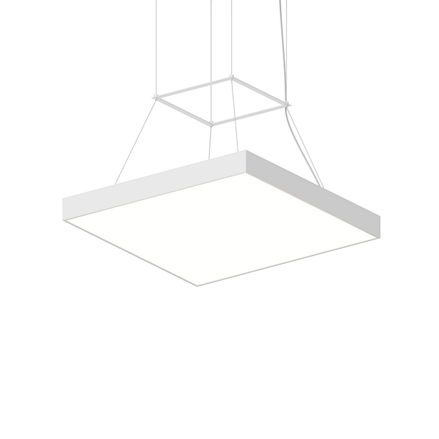 Sonneman Pi Satin White 24W x 24L x 2.5H Pendant