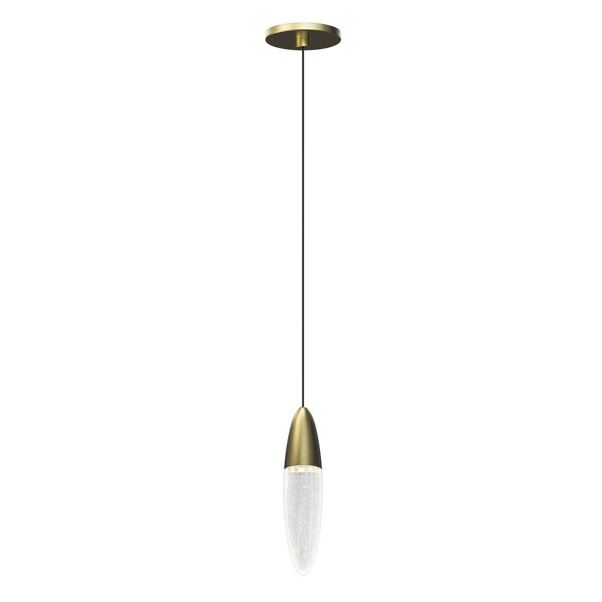 Sonneman Sultana SATIN BRASS 2.5W x 11H Pendant
