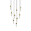 Sonneman Sultana SATIN BRASS 24.5W x 11H Pendant