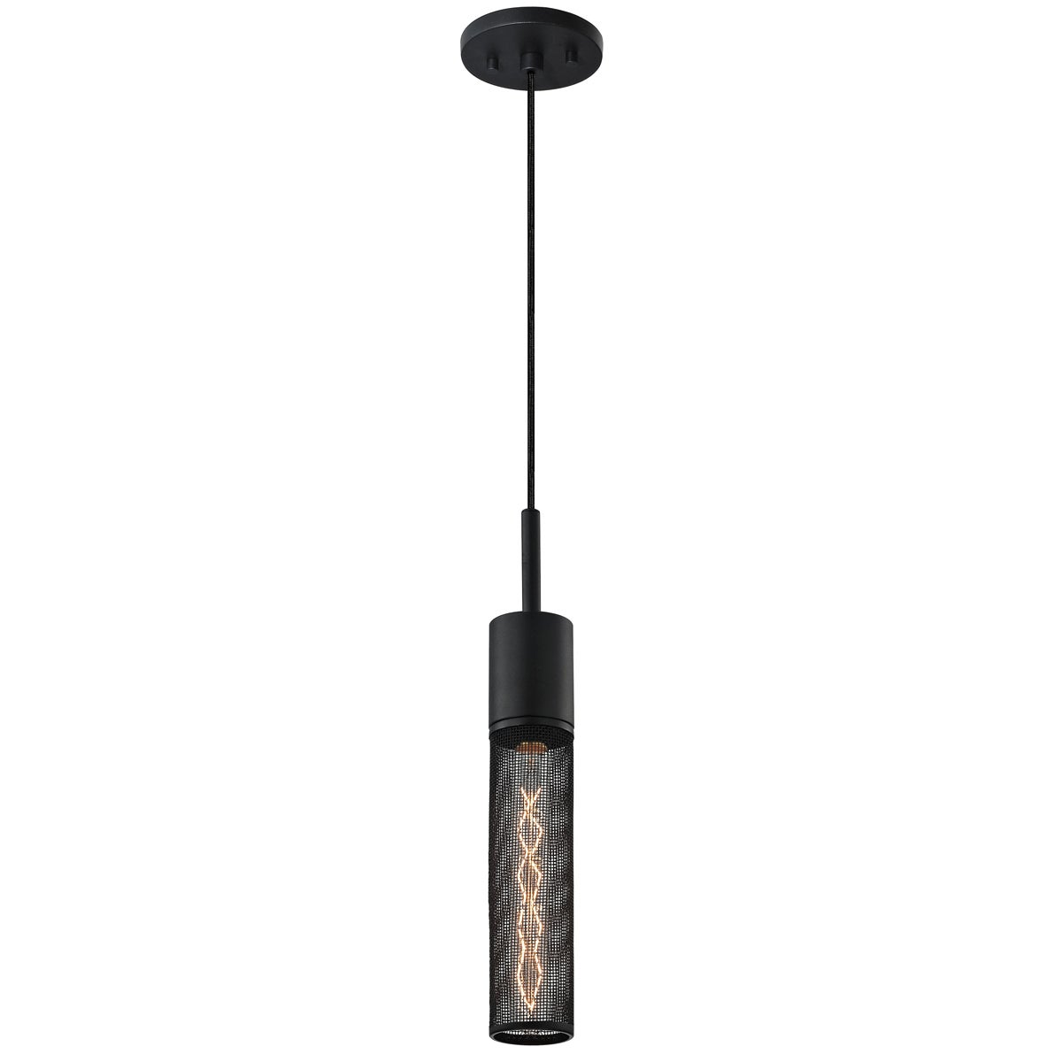 Sonneman Urban Edge TEXTURE BLACK 2.75W x 17.5H Pendant