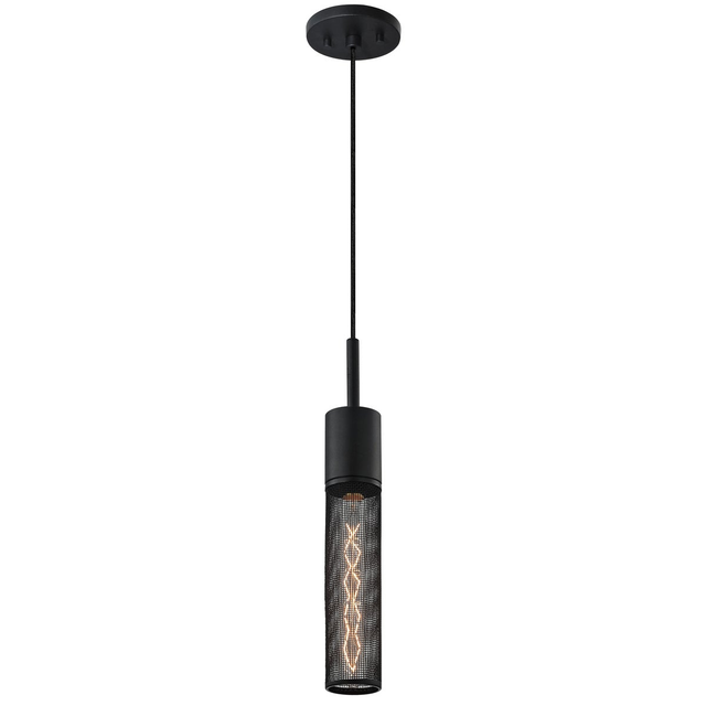 Sonneman Urban Edge TEXTURE BLACK 2.75W x 17.5H Pendant