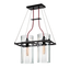 Sonneman Square Ring SATIN BLACK 17W x 9L x 12.5H Pendant