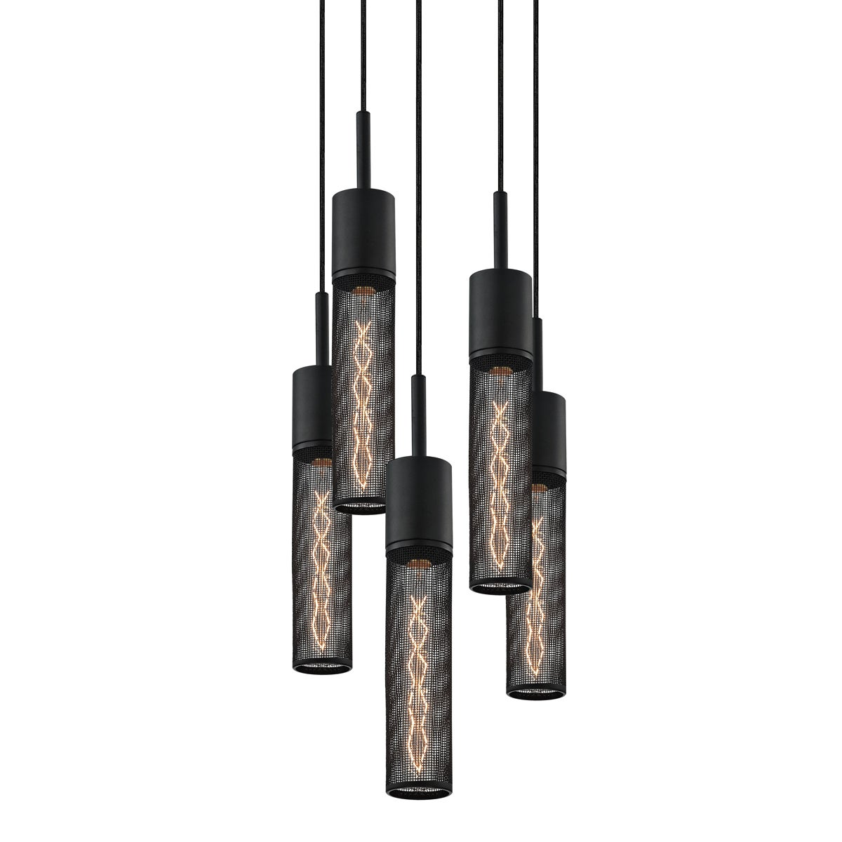 Sonneman Urban Edge TEXTURE BLACK 12W x 17.5H Pendant
