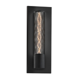Sonneman Urban Edge TEXTURE BLACK 5W x 16H Wall Sconce